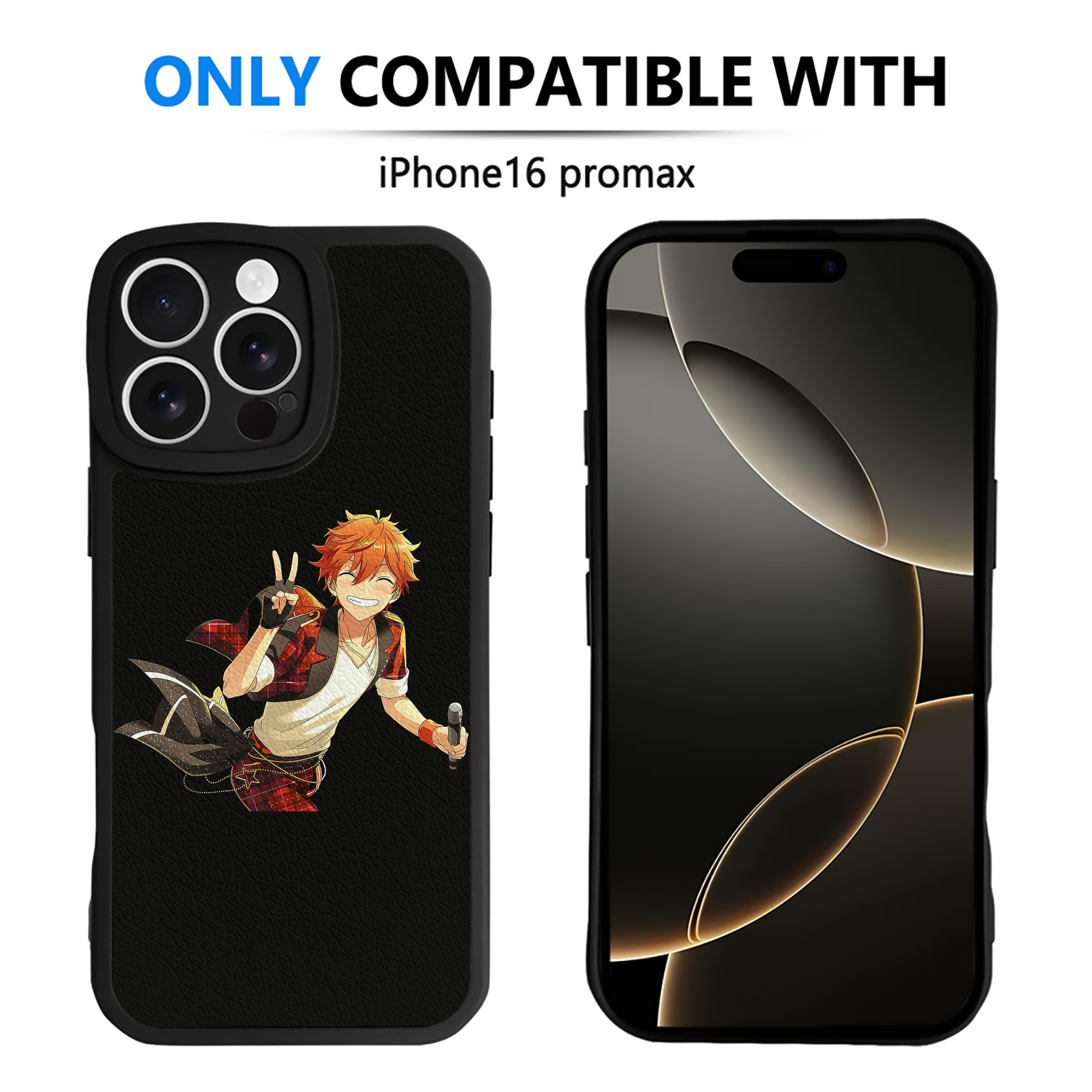（画像用） あんさんぶるスターズ! Ensemble Stars 【iPhone 16シリーズ対応】シリコンスマホケース（レザー調） 材質：シリコン